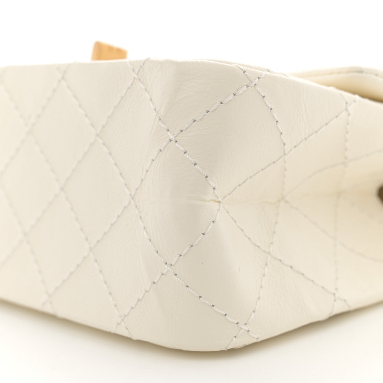 Chanel Aged Calfskin Quilted 2.55 Reissue Mini Flap White 10 of 11