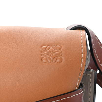 Loewe Calfskin Small Gate Crossbody Bag Amber Light Grey Rust 10 of 10