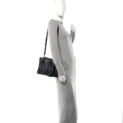 Prada Saffiano Small Galleria Double Zip Tote Black 3 of 13