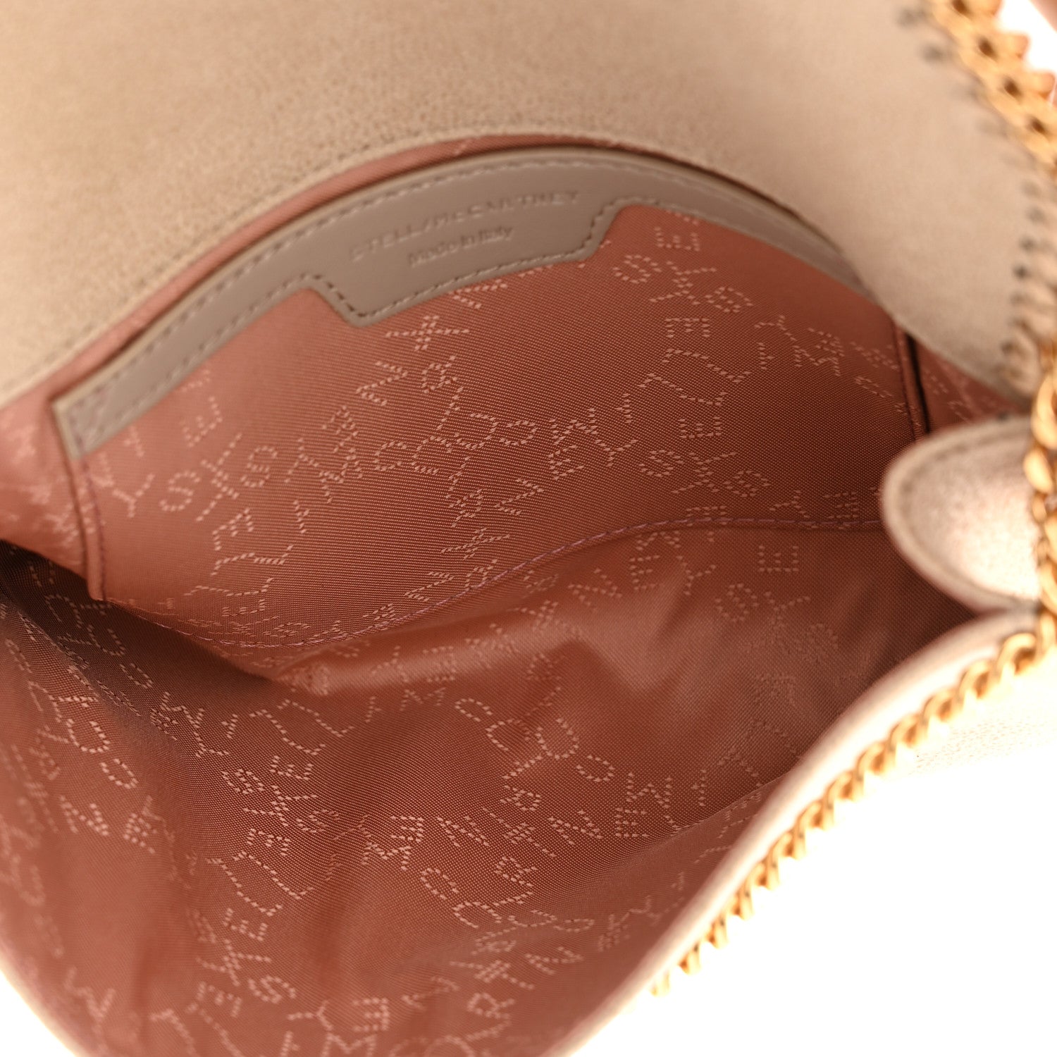 Stella McCartney Shaggy Deer Mini Falabella Crossbody Bag Beige 5 of 9