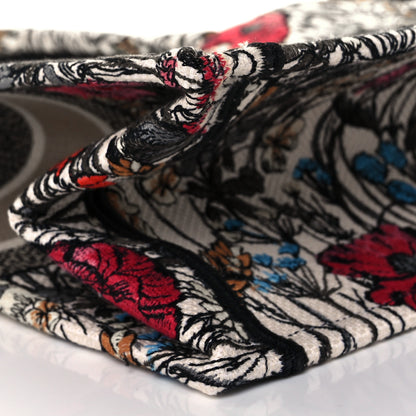 Christian Dior Canvas Embroidered Medium Mille Fleurs Book Tote Multicolor 9 of 11