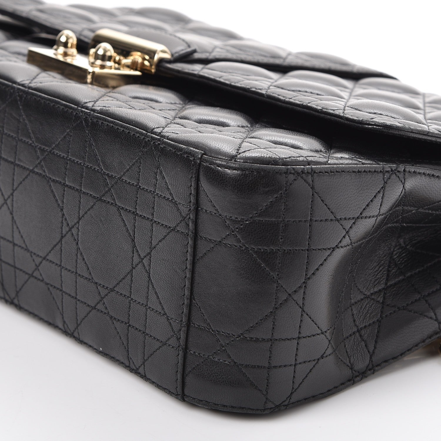 Christian Dior Lambskin Cannage Large Miss Dior Flap Black 8 of 9