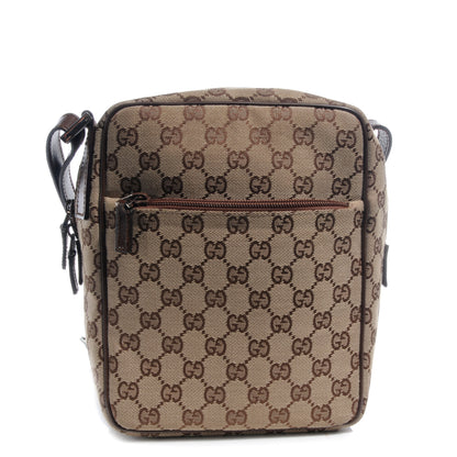 Gucci Monogram GG Flight Small Crossbody Bag Ebony 1 of 7