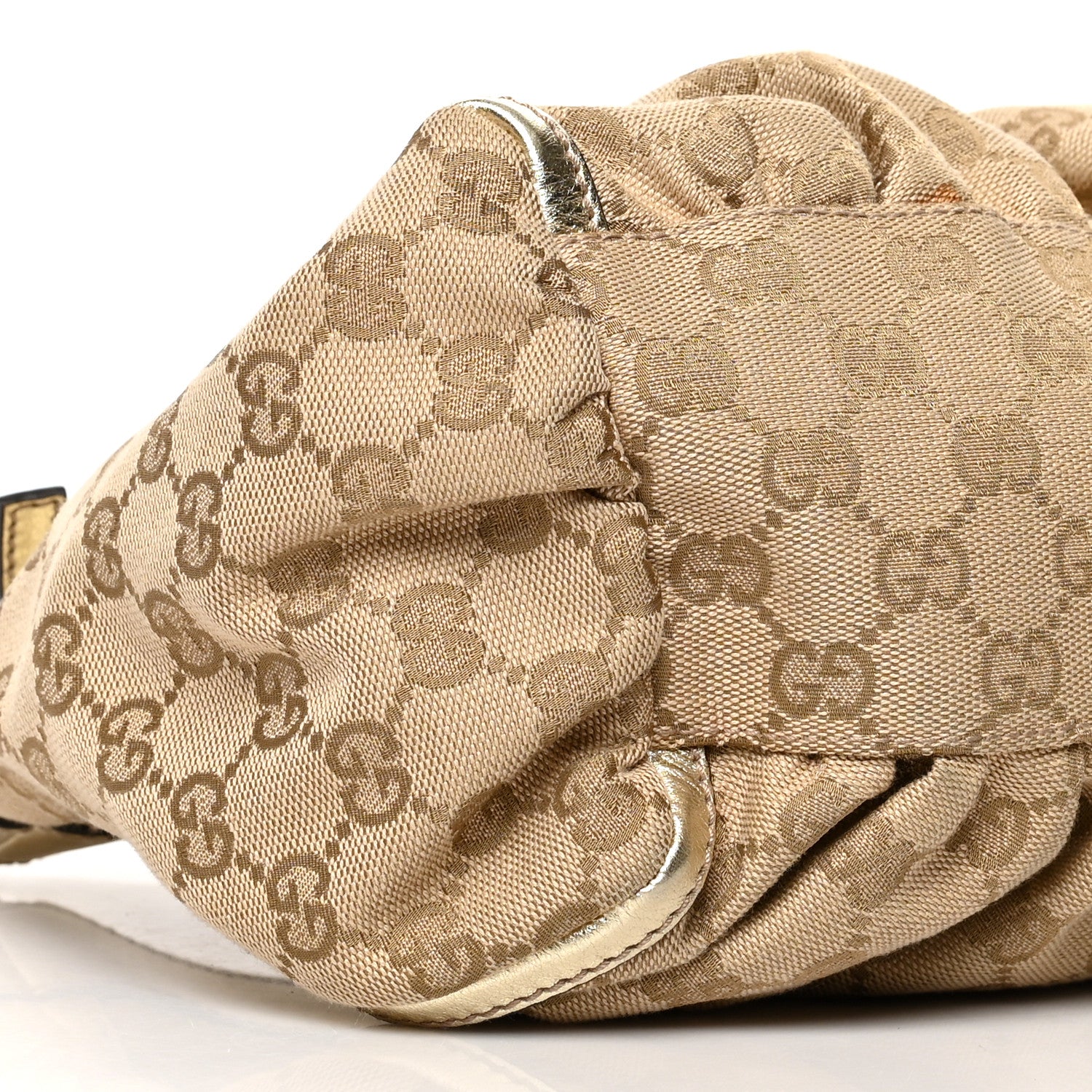 Gucci Monogram Medium D Gold Hobo Gold 8 of 15
