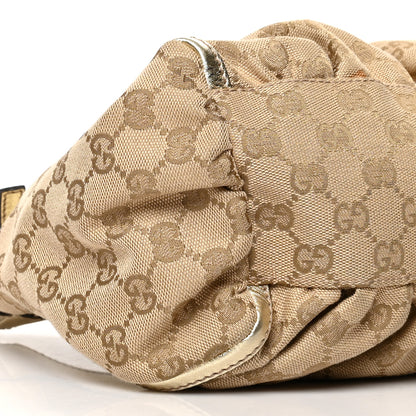 Gucci Monogram Medium D Gold Hobo Gold 8 of 15