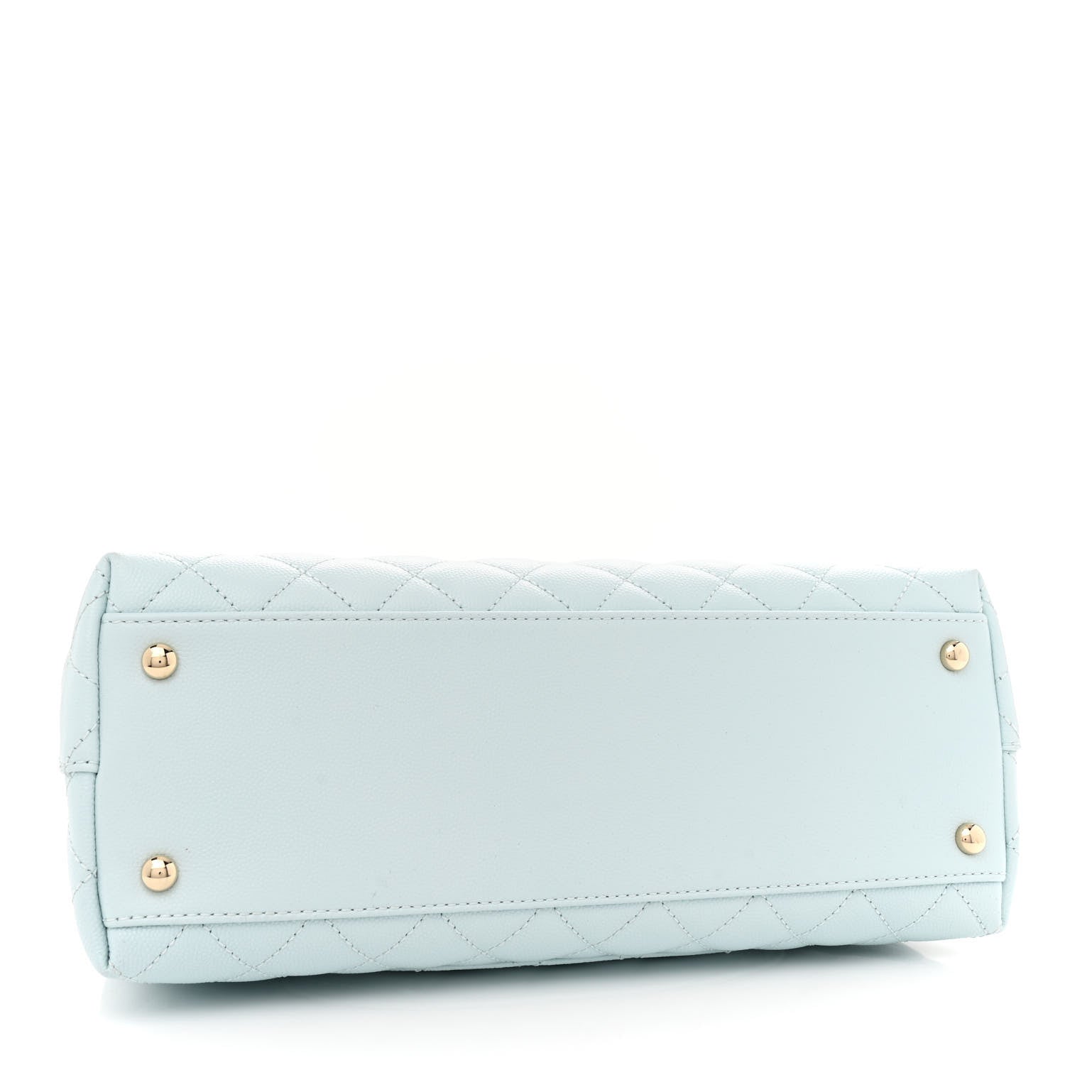 Chanel Caviar Quilted Small Coco Handle Flap Light Blue 4 of 12