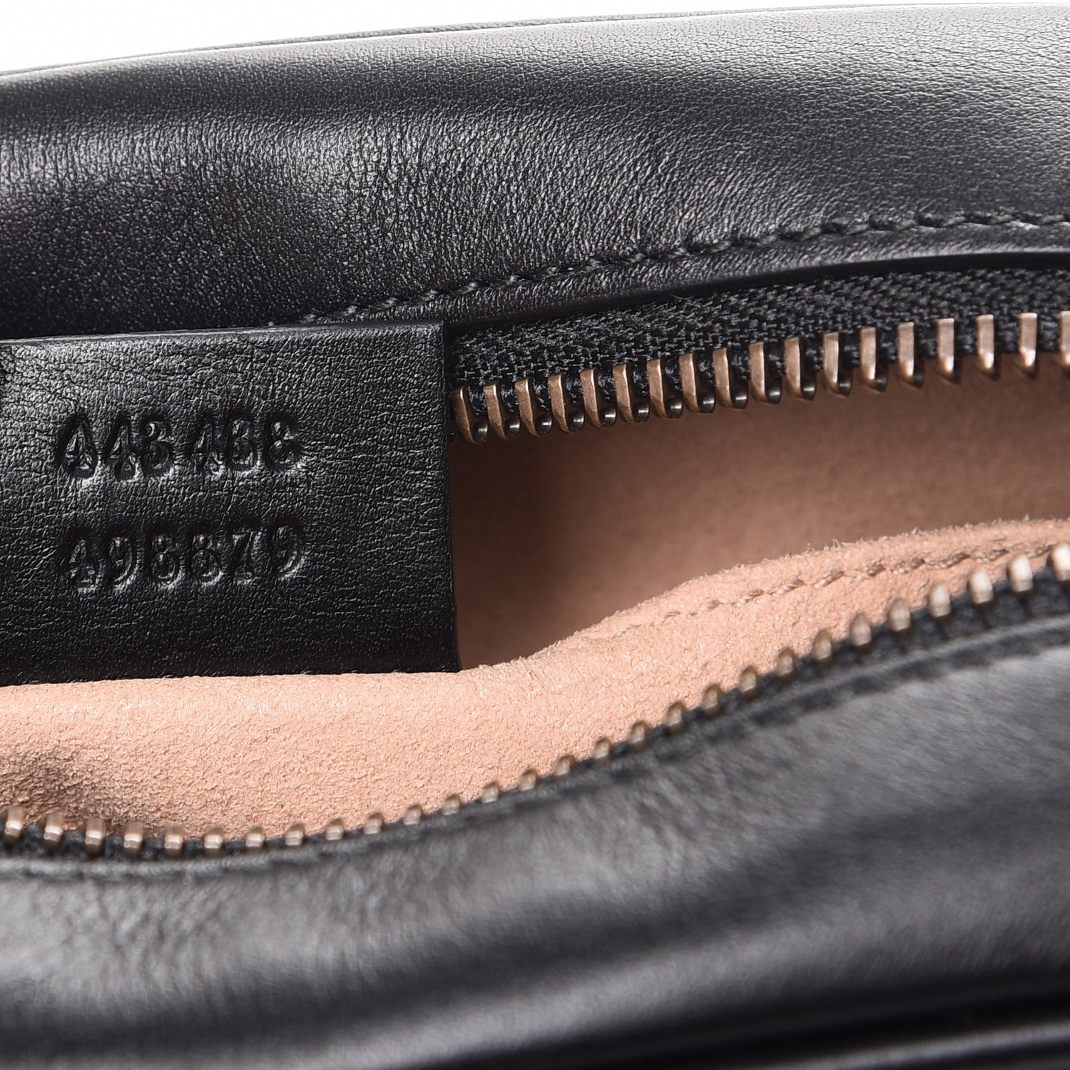 Gucci Calfskin Matelasse Mini GG Marmont Wrist Wallet Black 7 of 8