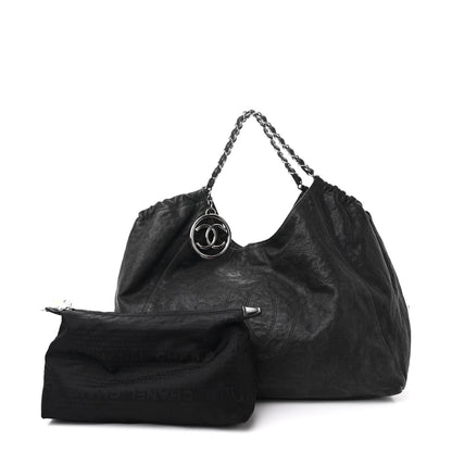 Chanel Distressed Caviar XL Coco Cabas Black 3 of 12