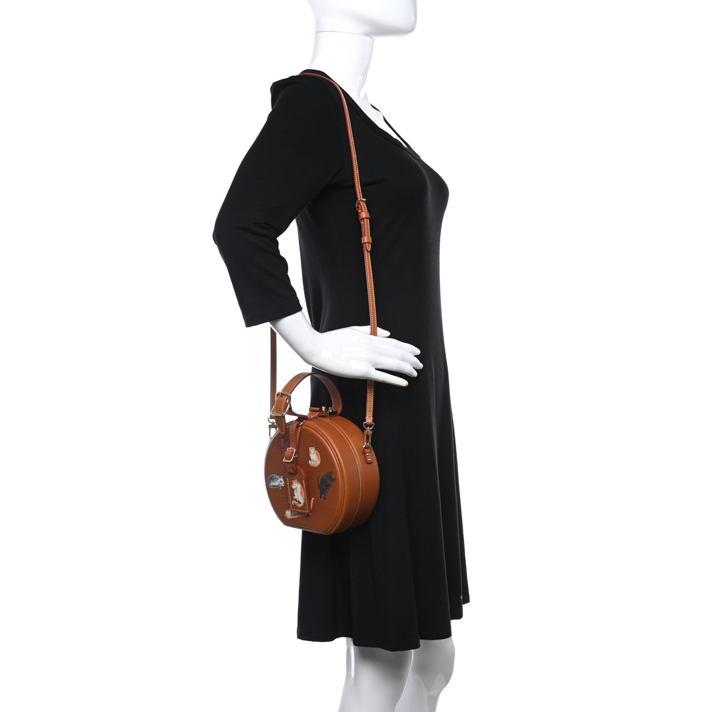 Calfskin Catogram Petite Boite Chapeau Tan