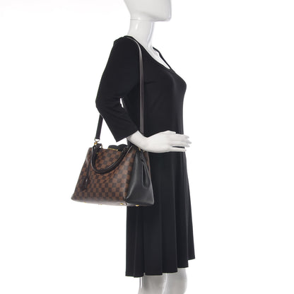 Louis Vuitton Damier Ebene Cuir Taurillon Brittany Black 2 of 20