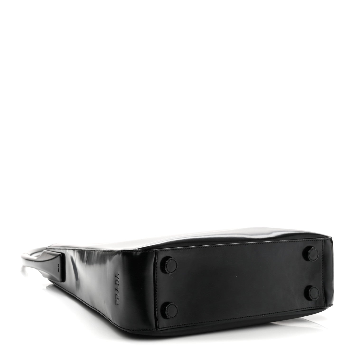 Prada Spazzolato Sport Top Handle Shoulder Bag Black 4 of 11