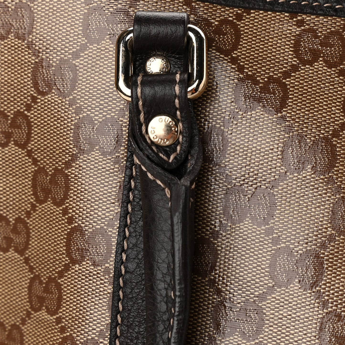 Crystal Monogram Medium Joy Tote Beige Ebony Testa di Moro