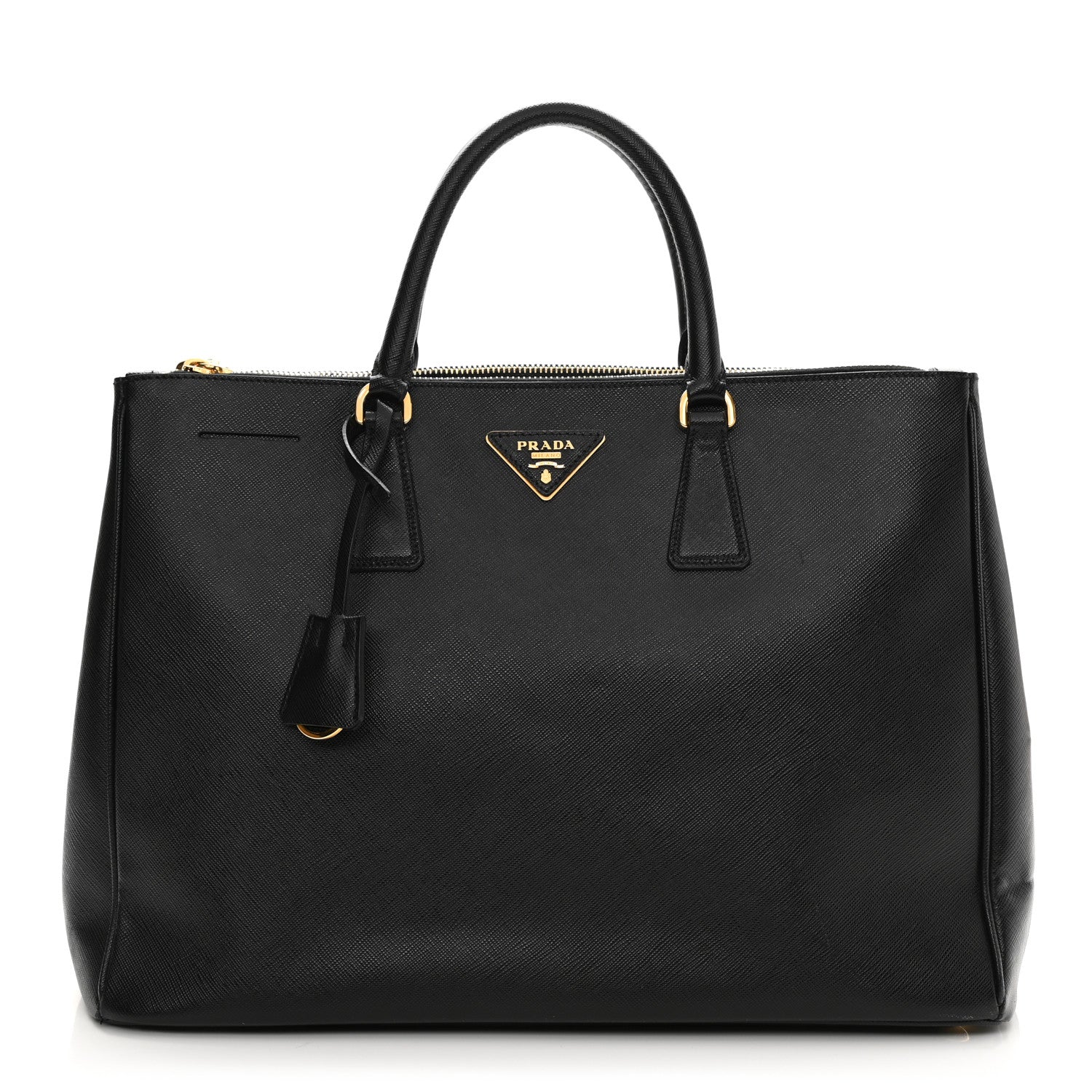 Prada Saffiano Large Galleria Double Zip Tote Black 1 of 13