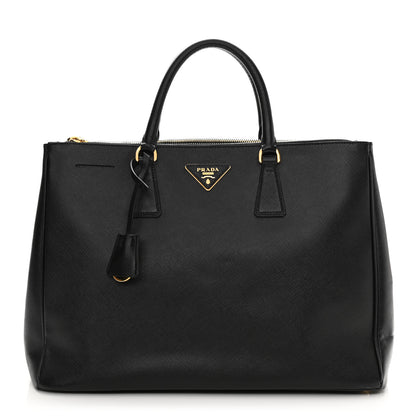 Prada Saffiano Large Galleria Double Zip Tote Black 1 of 13