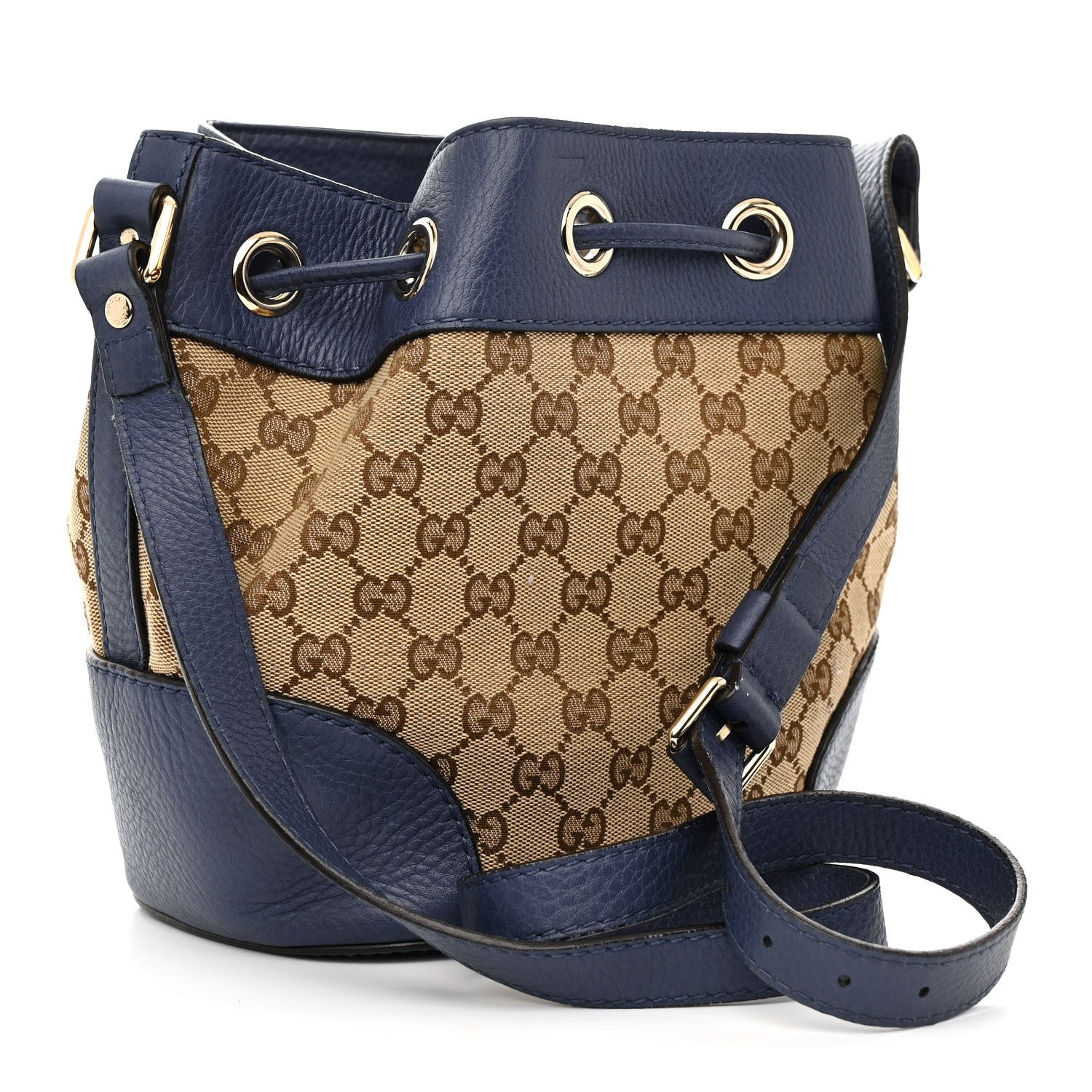 Gucci Monogram Cellarius Calfskin Bucket Bag Beige Ebony Washed Ink 3 of 22