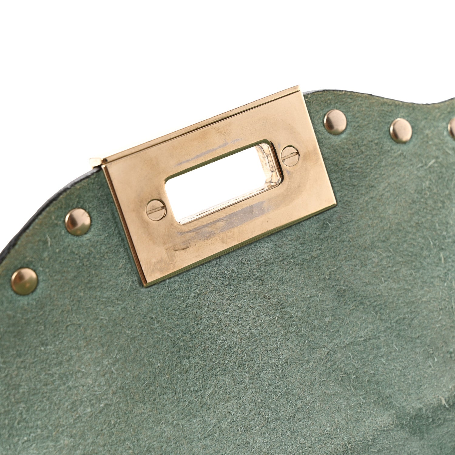 Valentino Garavani Pebbled Calfskin Medium Rockstud Flip Lock Crossbody Bag Light Green 15 of 16