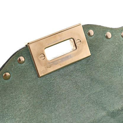 Valentino Garavani Pebbled Calfskin Medium Rockstud Flip Lock Crossbody Bag Light Green 15 of 16