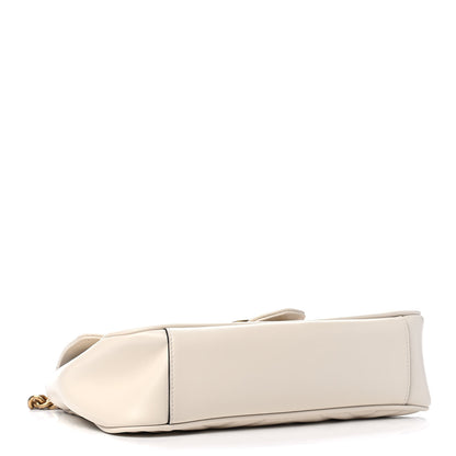 Gucci Calfskin Matelasse Small GG Marmont Shoulder Bag White 3 of 4
