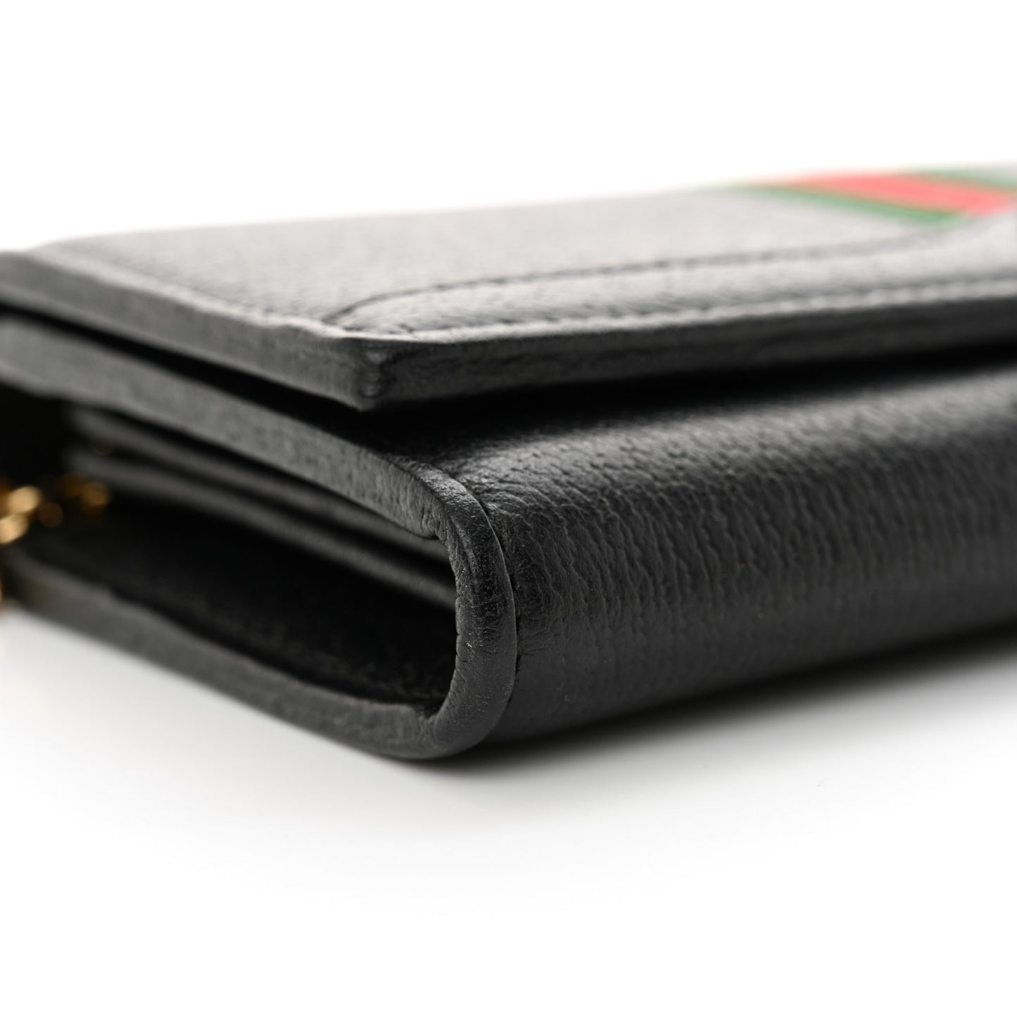 Dollar Calfskin Web Ophidia Wallet On Chain Black