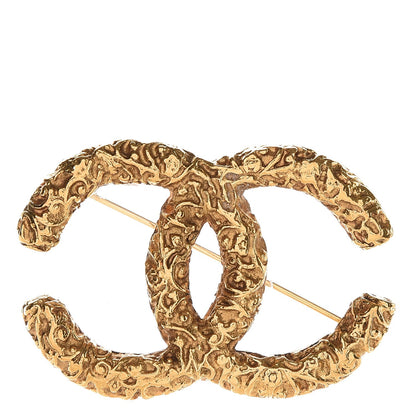 Chanel CC Small Brooch Gold 1 of 4