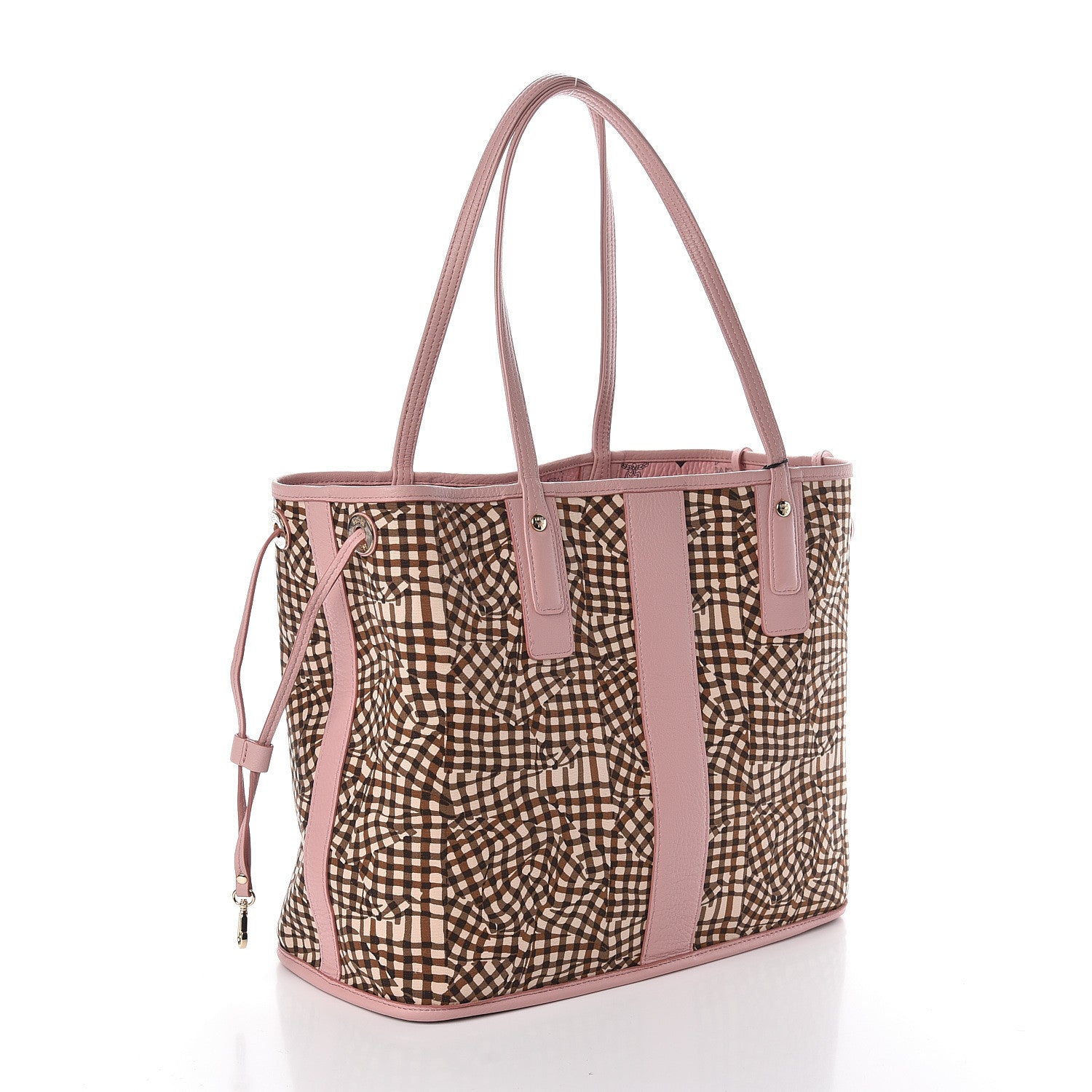 MCM Visetos Medium Liz Reversible Shopper Tote Soft Pink 7 of 17