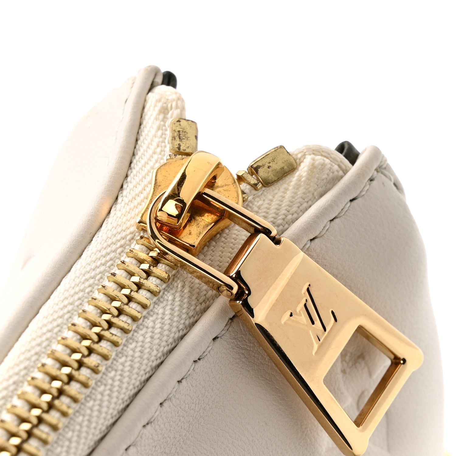 Louis Vuitton Lambskin Embossed Monogram Coussin PM Beige Cream 12 of 12