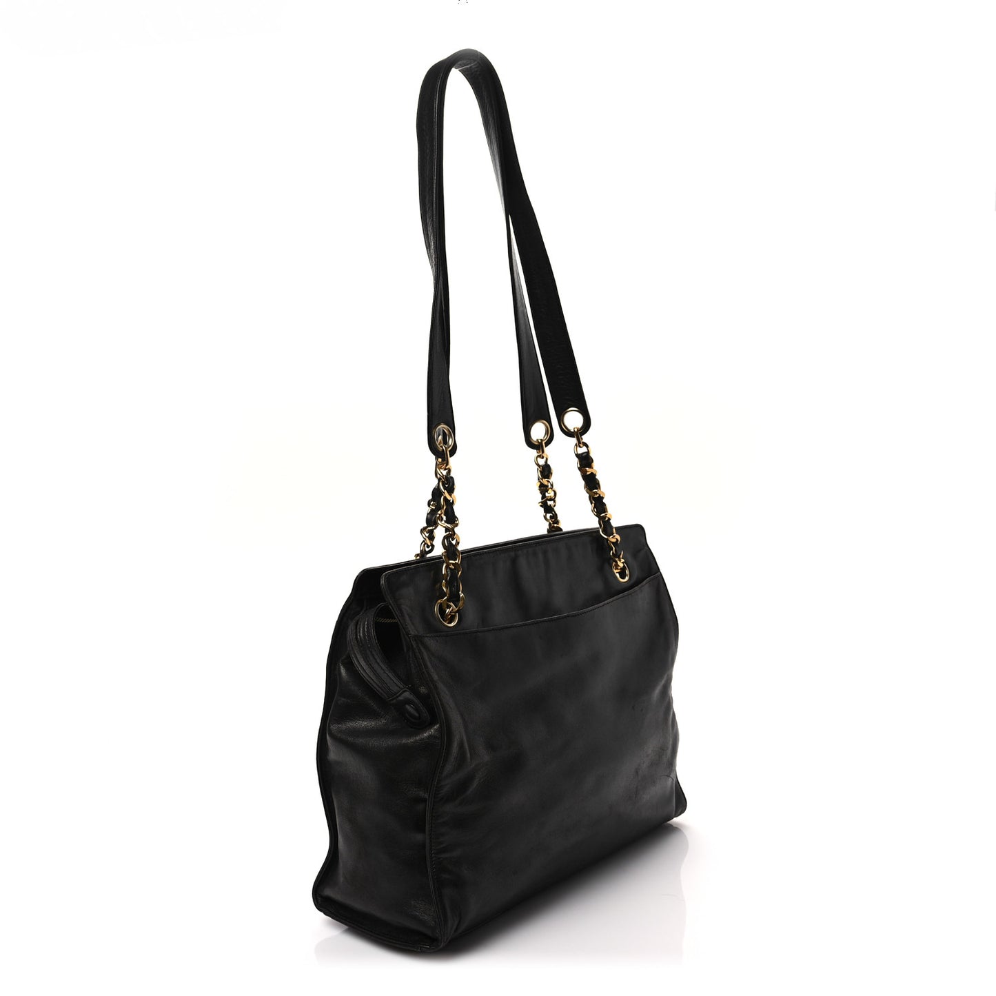 Lambskin CC Shoulder Bag Black