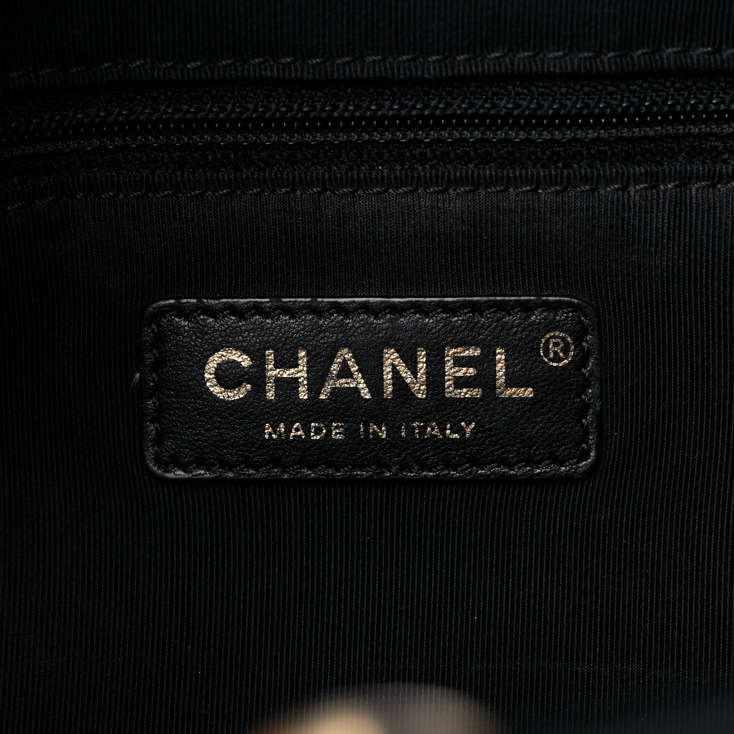 Chanel Calfskin Stitched Large Straight Lines Shopping Tote Black 7 of 18