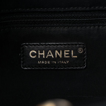 Chanel Calfskin Stitched Large Straight Lines Shopping Tote Black 7 of 18