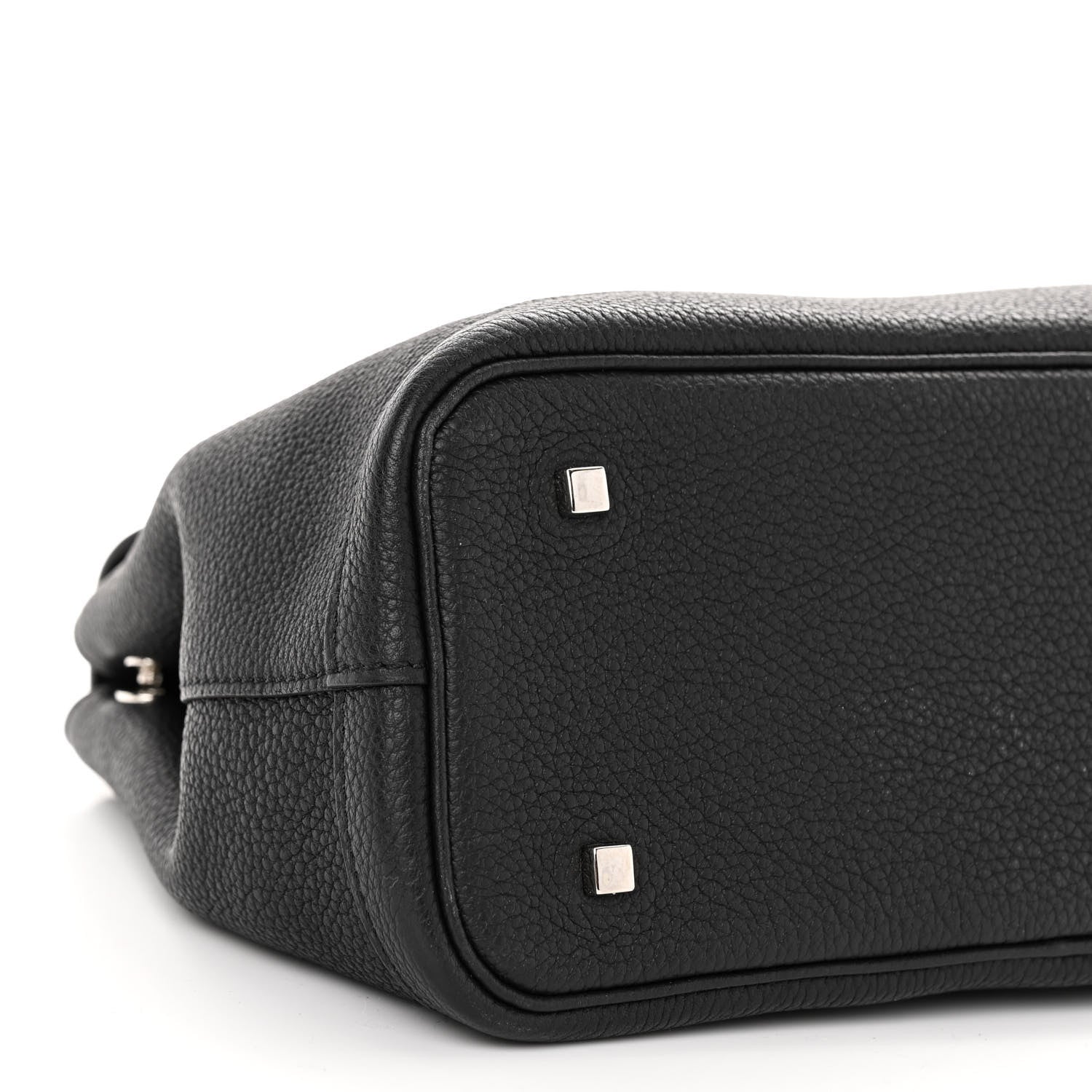 Moynat Taurillon Blush Calfskin Gabby PM Black 8 of 9