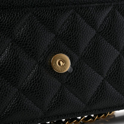 Chanel Caviar Quilted Wallet on Chain WOC Black 9 of 10