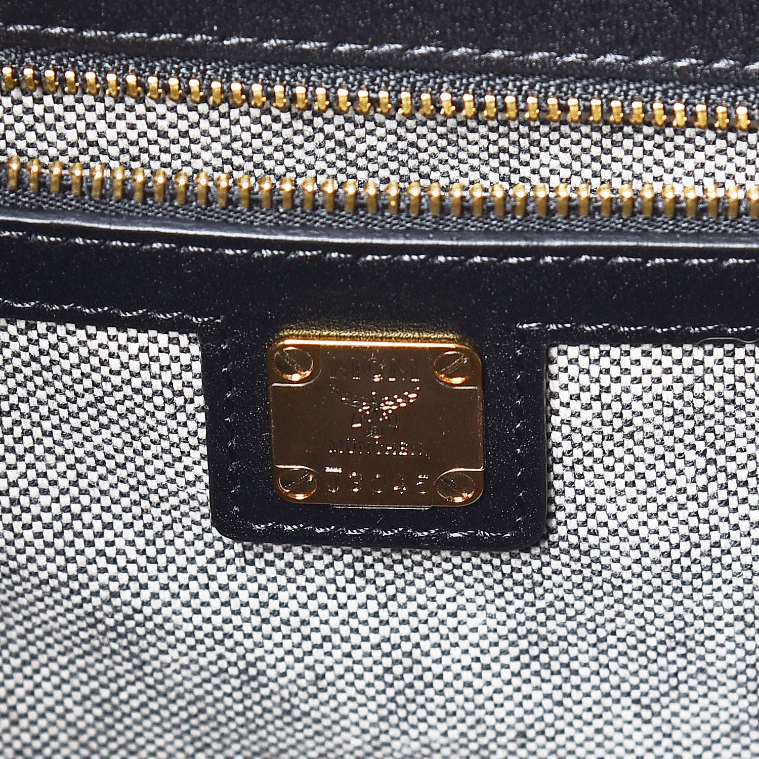 MCM Calfskin Visetos Medium Kathy Tote Black 8 of 21