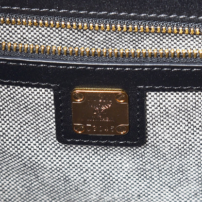 MCM Calfskin Visetos Medium Kathy Tote Black 8 of 21