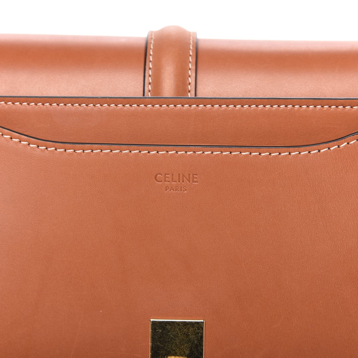 Natural Calfskin Medium Besace 16 Tan