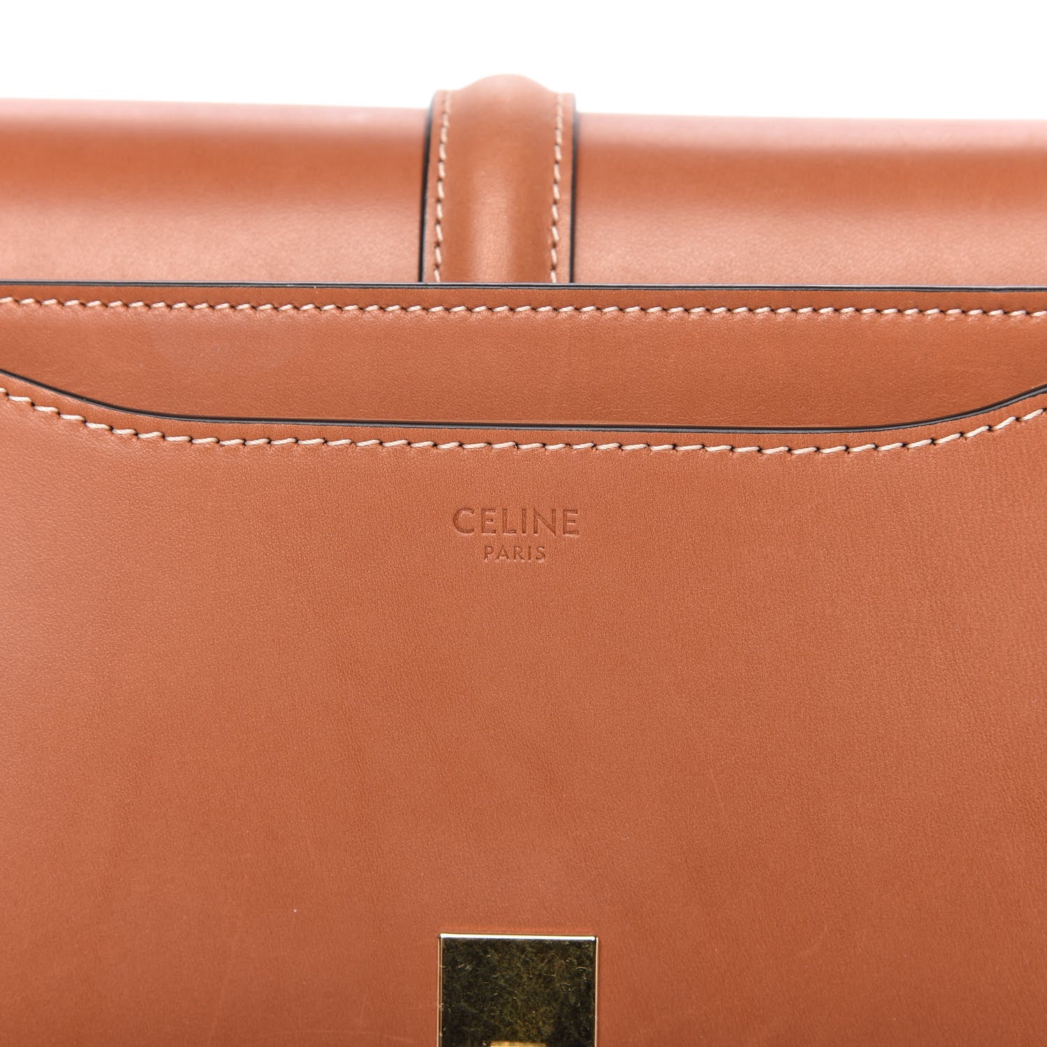 Celine Natural Calfskin Medium Besace 16 Tan 8 of 10