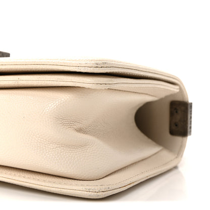 Chanel Caviar Quilted Small Boy Flap White 9 of 9