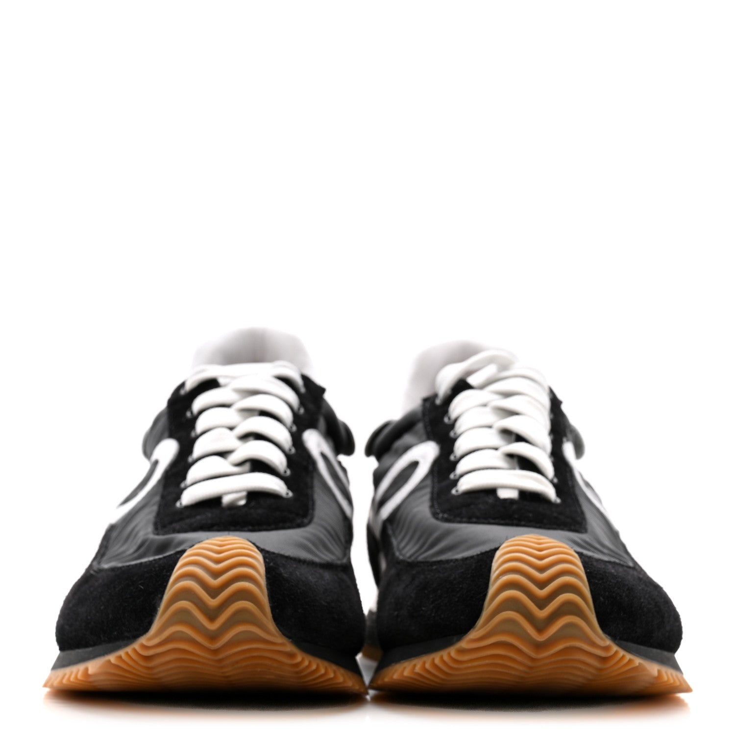 Loewe Nylon Suede Flow Runners Sneakers 42 Black 3 of 11