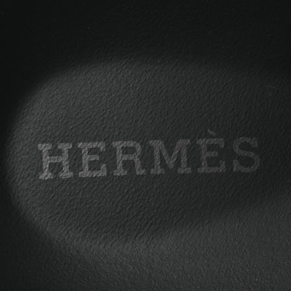 Hermes Calfskin Womens Chypre Sandals 38 Black 9 of 11
