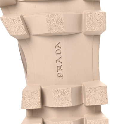 Prada Washed Denim Rocksand 45mm Combat Boots 36.5 Corda 6 of 8