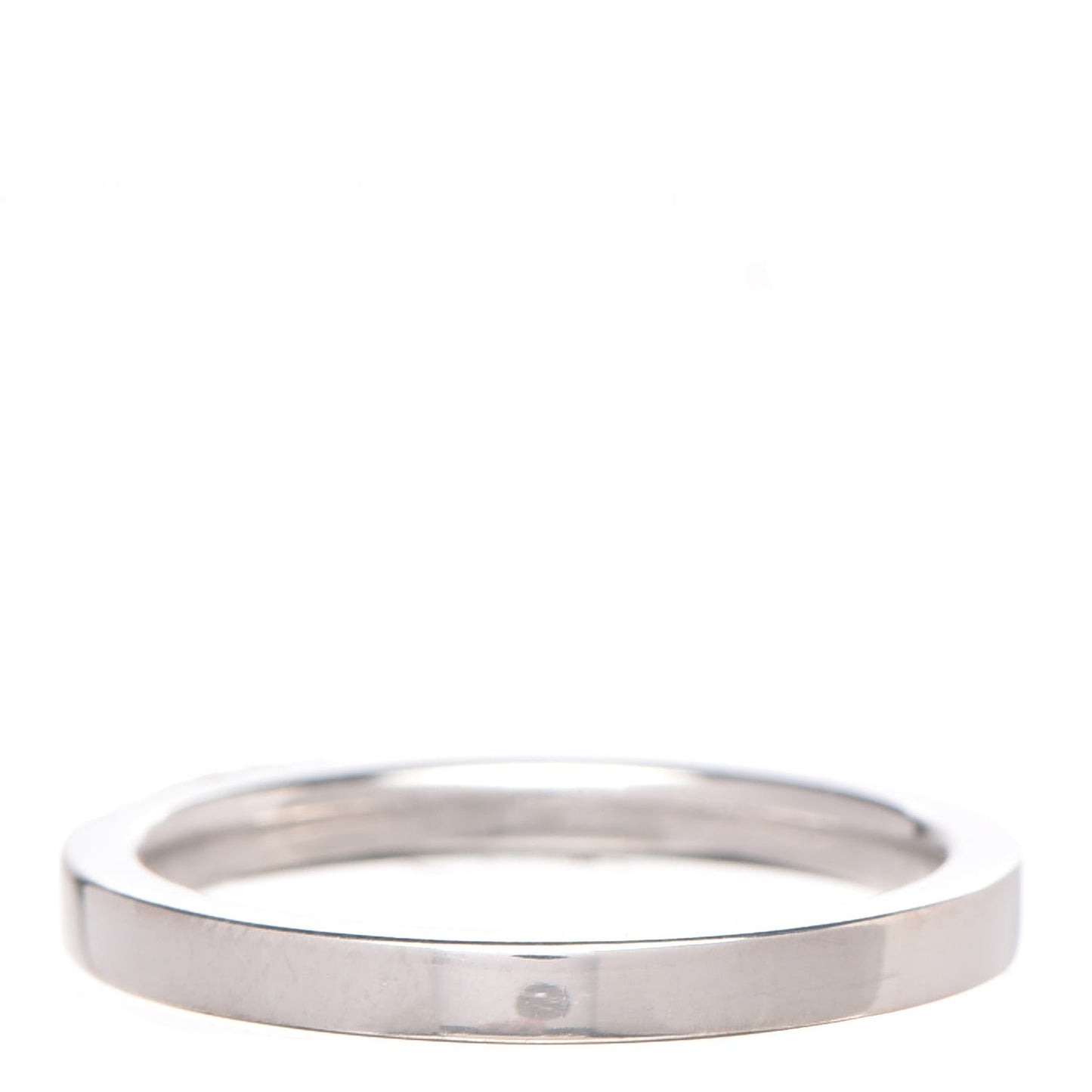 18K White Gold 2.5mm Wedding Band Ring 8.5