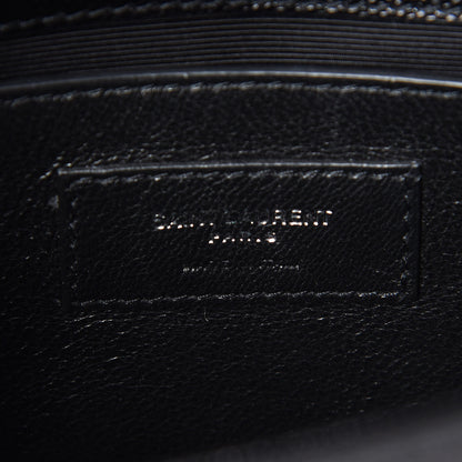 Saint Laurent Grain De Poudre Small Monogram Kate Satchel Black 8 of 9