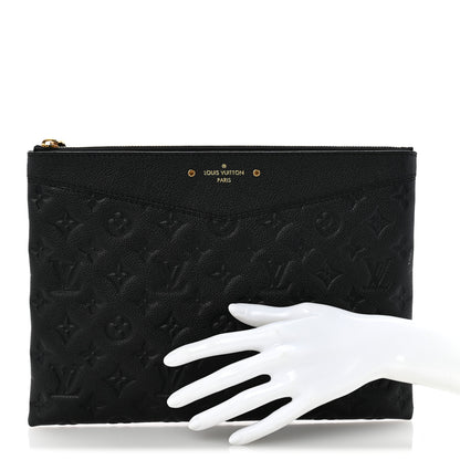 Louis Vuitton Empreinte Daily Pouch Black 2 of 8