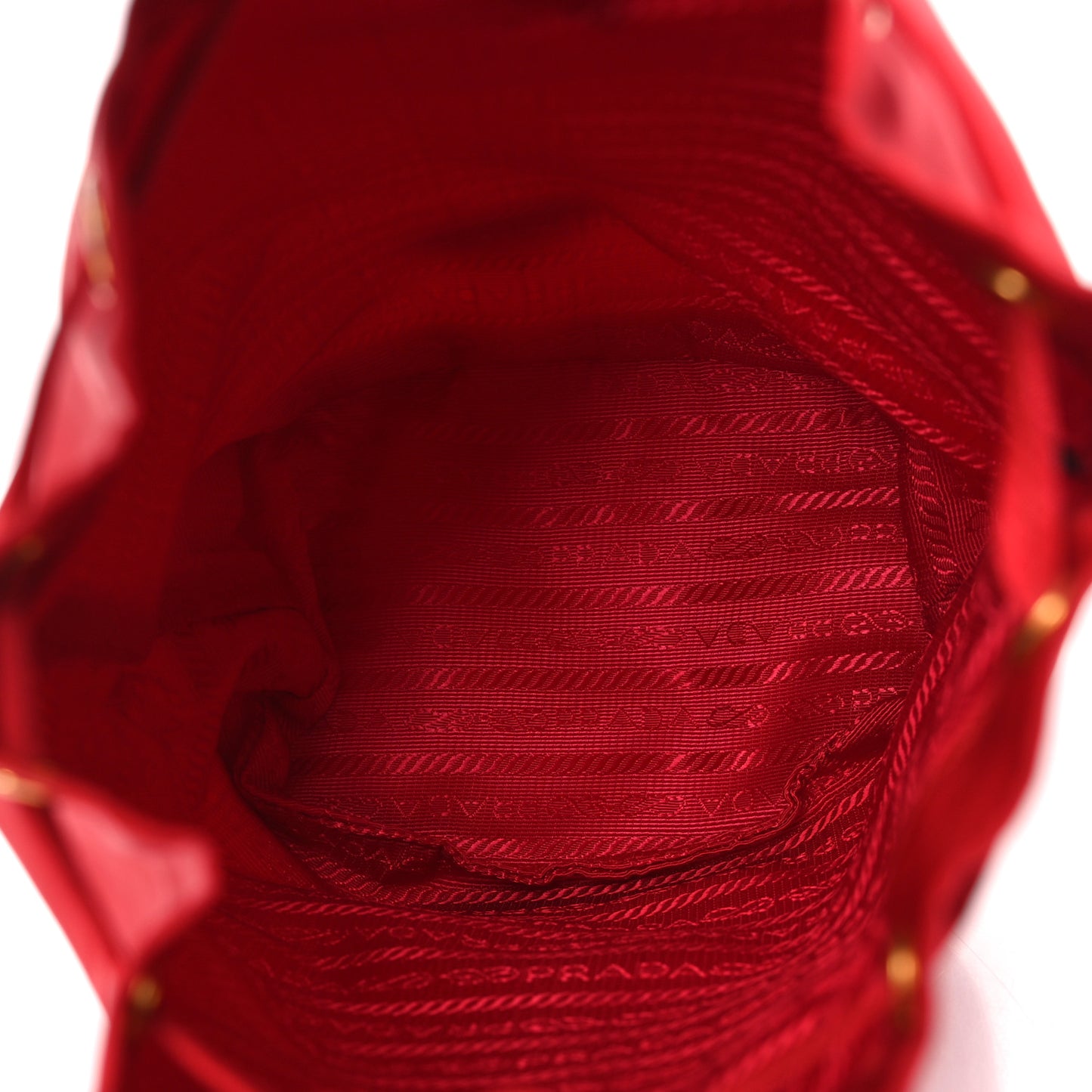 Tessuto Nylon Vela Drawstring Pouch Rosso