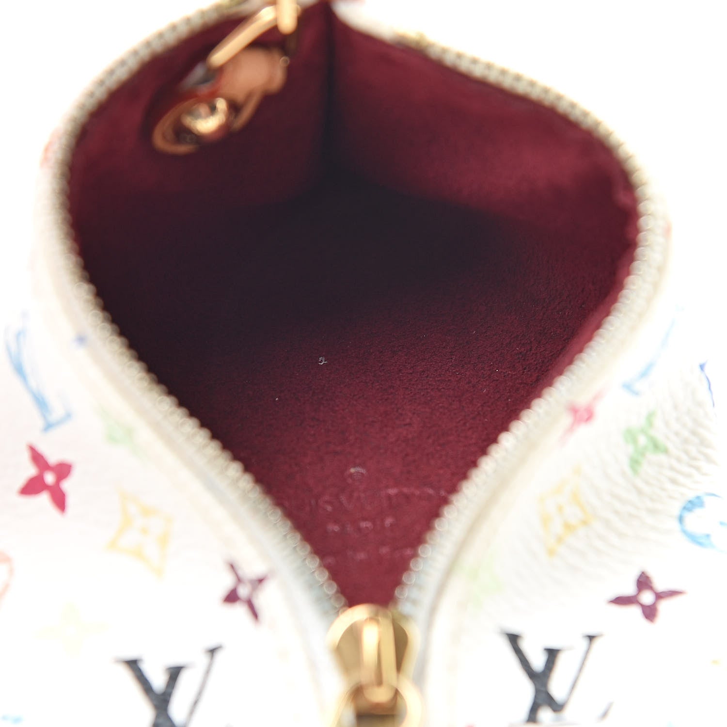 Louis Vuitton Monogram Multicolor Berlingot Coin Purse White 5 of 6
