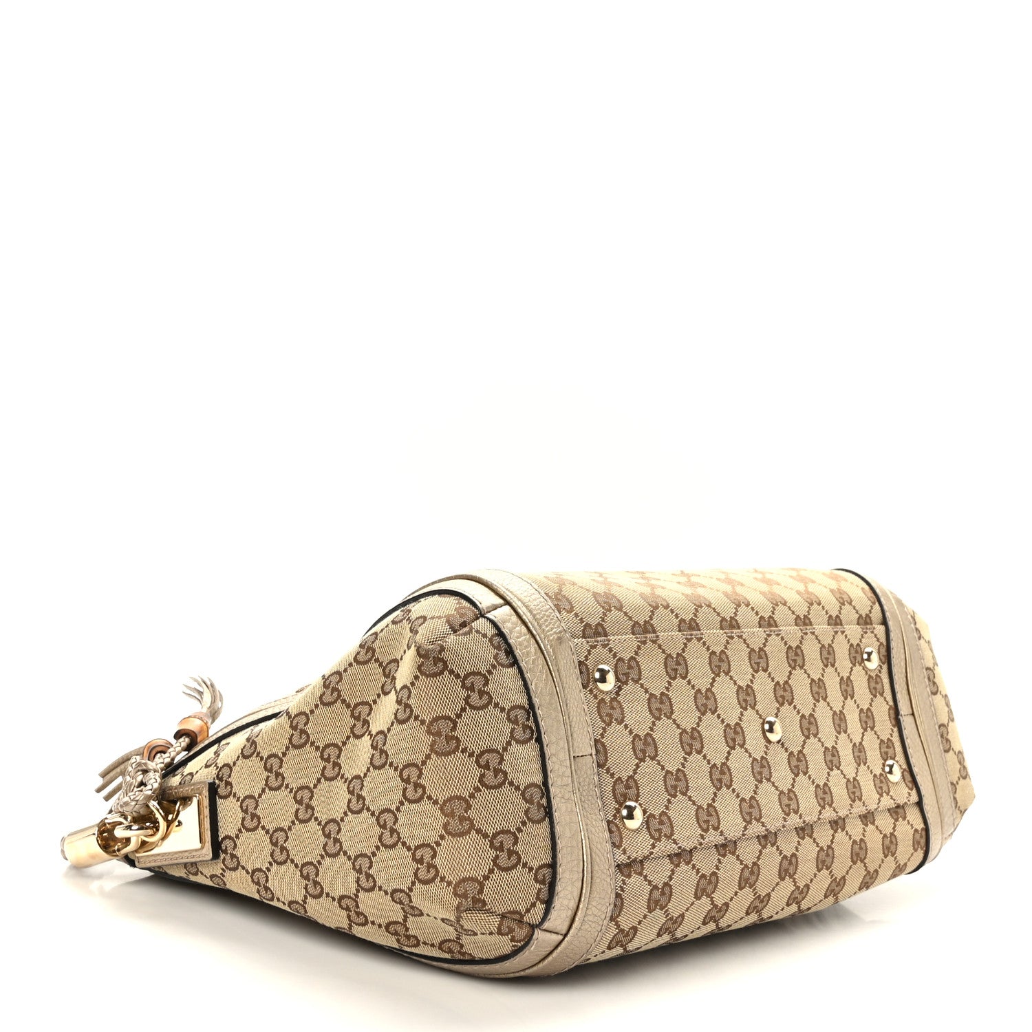 Gucci Monogram Medium Bella Hobo Gold 4 of 9
