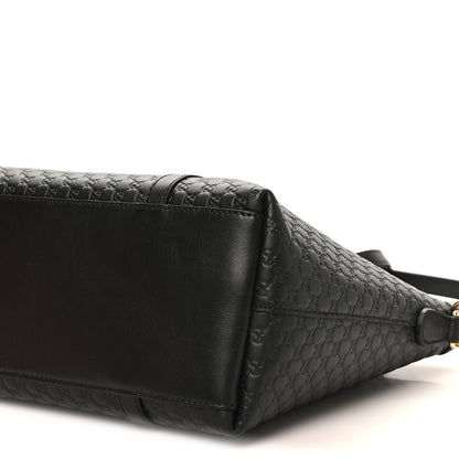 Gucci Soft Microguccissima Small Zippered Satchel Black 10 of 10