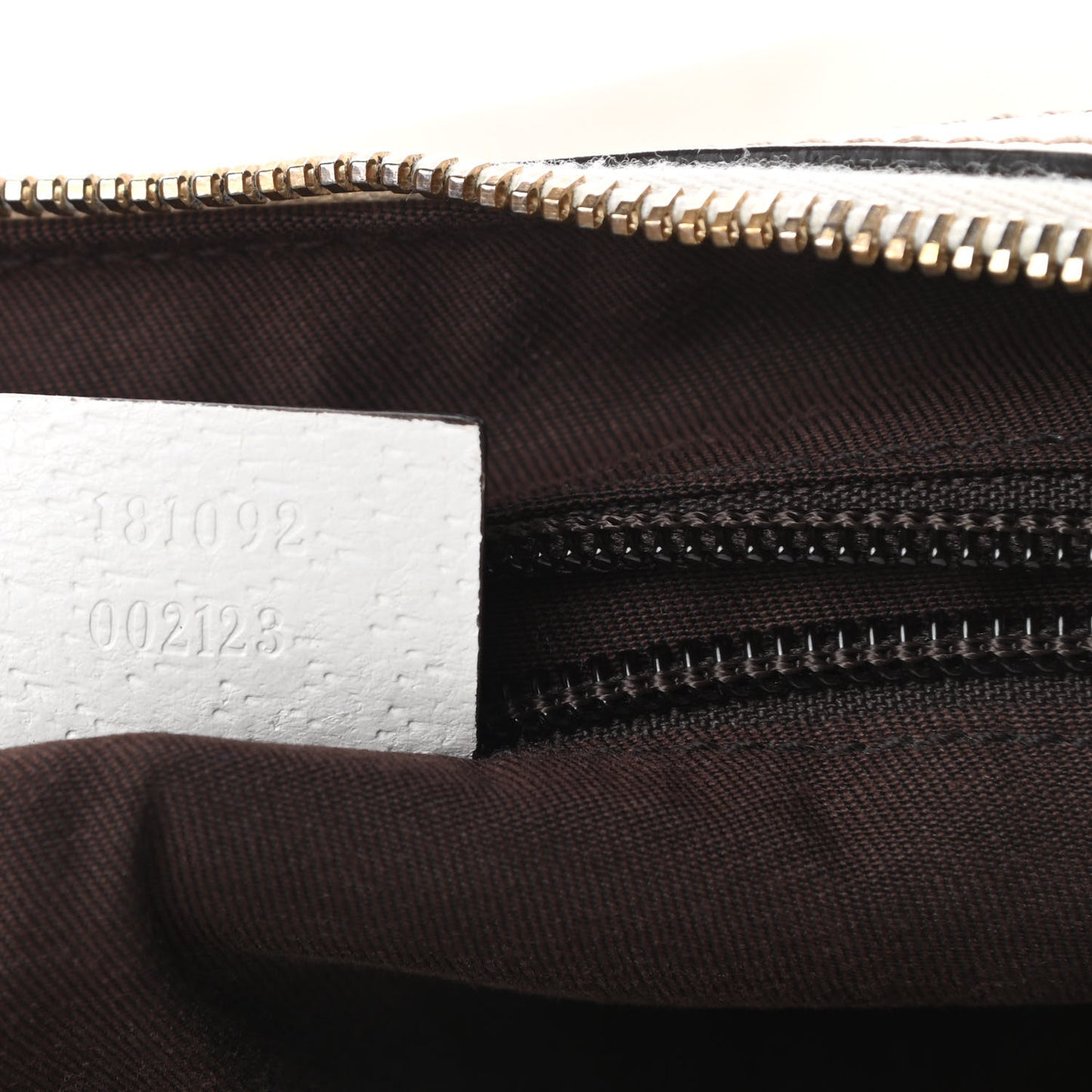 Monogram Web Medium Half Moon Hobo White