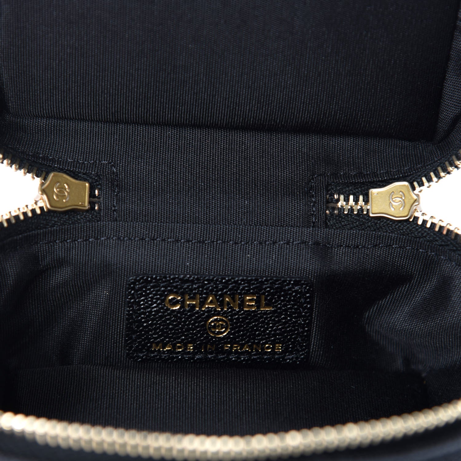 Chanel Caviar Quilted Mini Top Handle Vanity With Chain Black 8 of 11