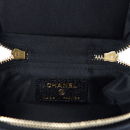 Chanel Caviar Quilted Mini Top Handle Vanity With Chain Black 8 of 11