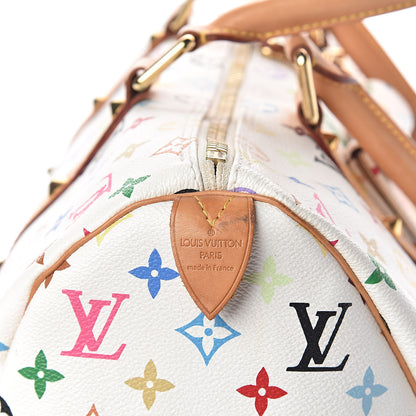 Louis Vuitton Monogram Multicolor Keepall 45 White 9 of 9
